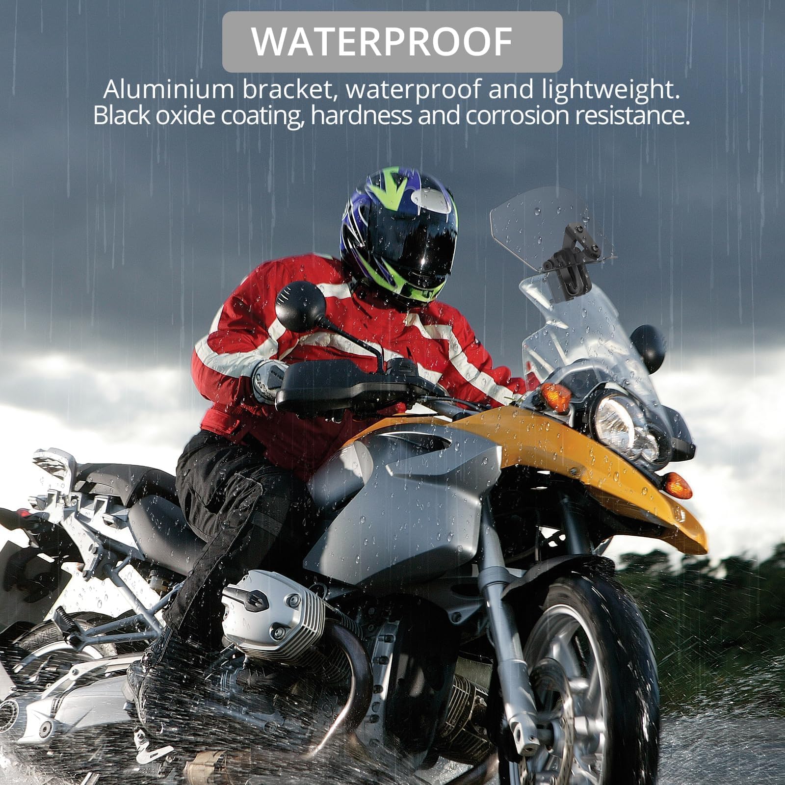 Justech metal hardware with rubber cushioning ensures secure, smooth mounting.