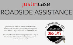 Justin Case Travel Pro work gloves protect hands during tire changes