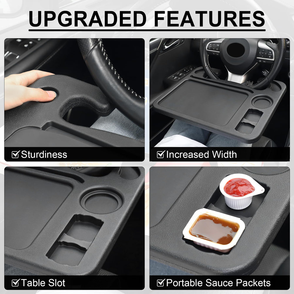 JustTop dual sauce racks keep snacks organized within reach.
