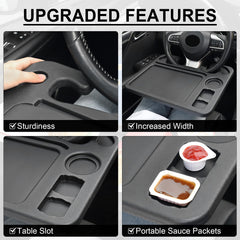 JustTop dual sauce racks keep snacks organized within reach.