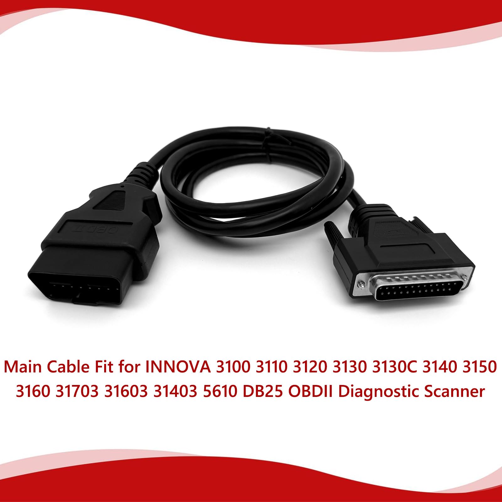 JUTA Innova diagnostics cable shown for plug-and-play setup