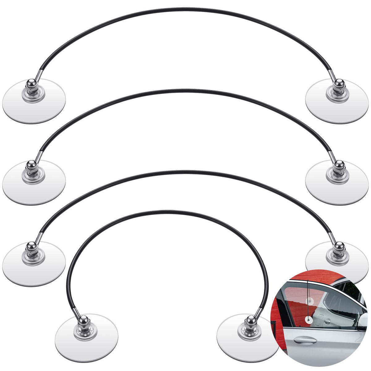 Jutom window holder shield for car windows with strong suction cups