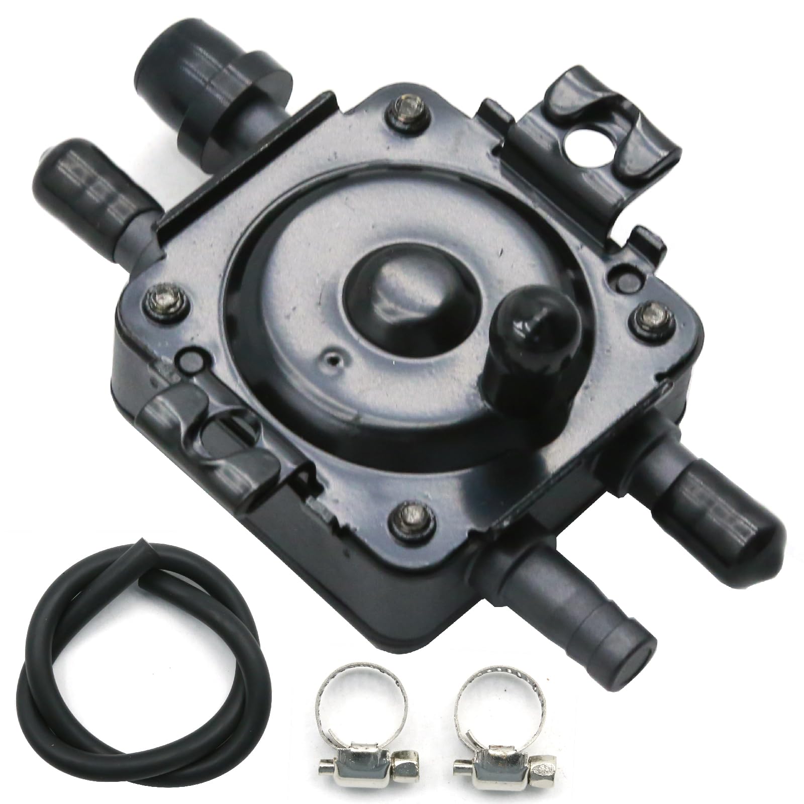 JUUDDENPARTS 149-1982 fuel pump valve front view; durable aluminum body.