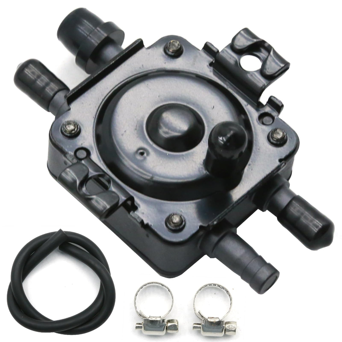 JUUDDENPARTS 149-1982 fuel pump valve front view; durable aluminum body.