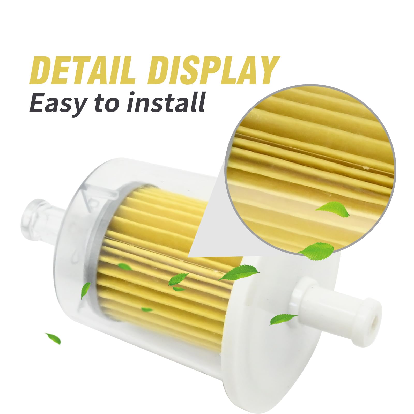 JUUDDENPARTS 9.3 mm inlet/outlet compatible with common fuel lines and setups.