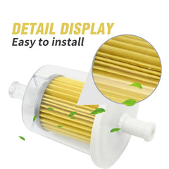 JUUDDENPARTS 9.3 mm inlet/outlet compatible with common fuel lines and setups.
