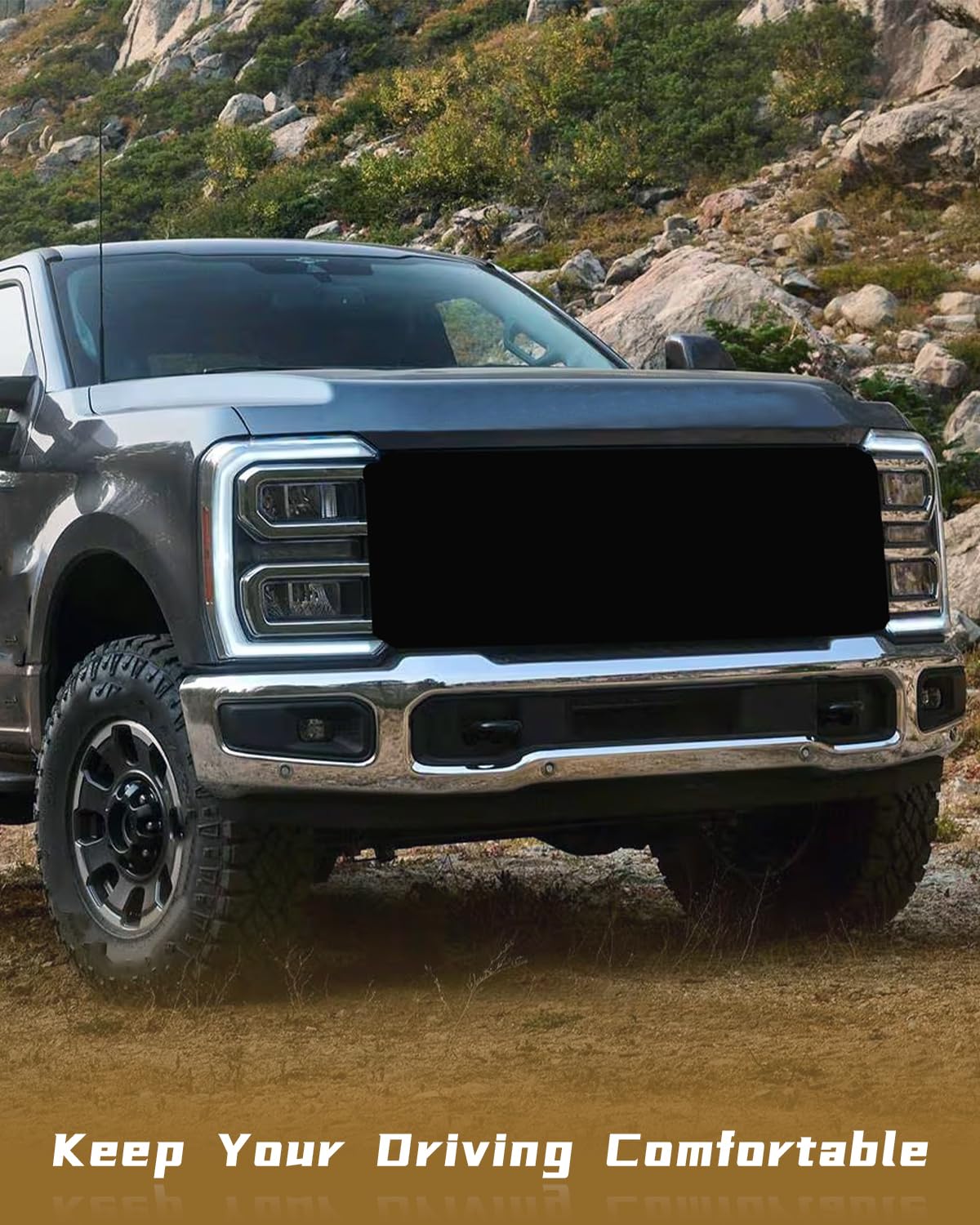 Ford F-series compatibility with JUWEVAZU front bumper stop for road shock absorption