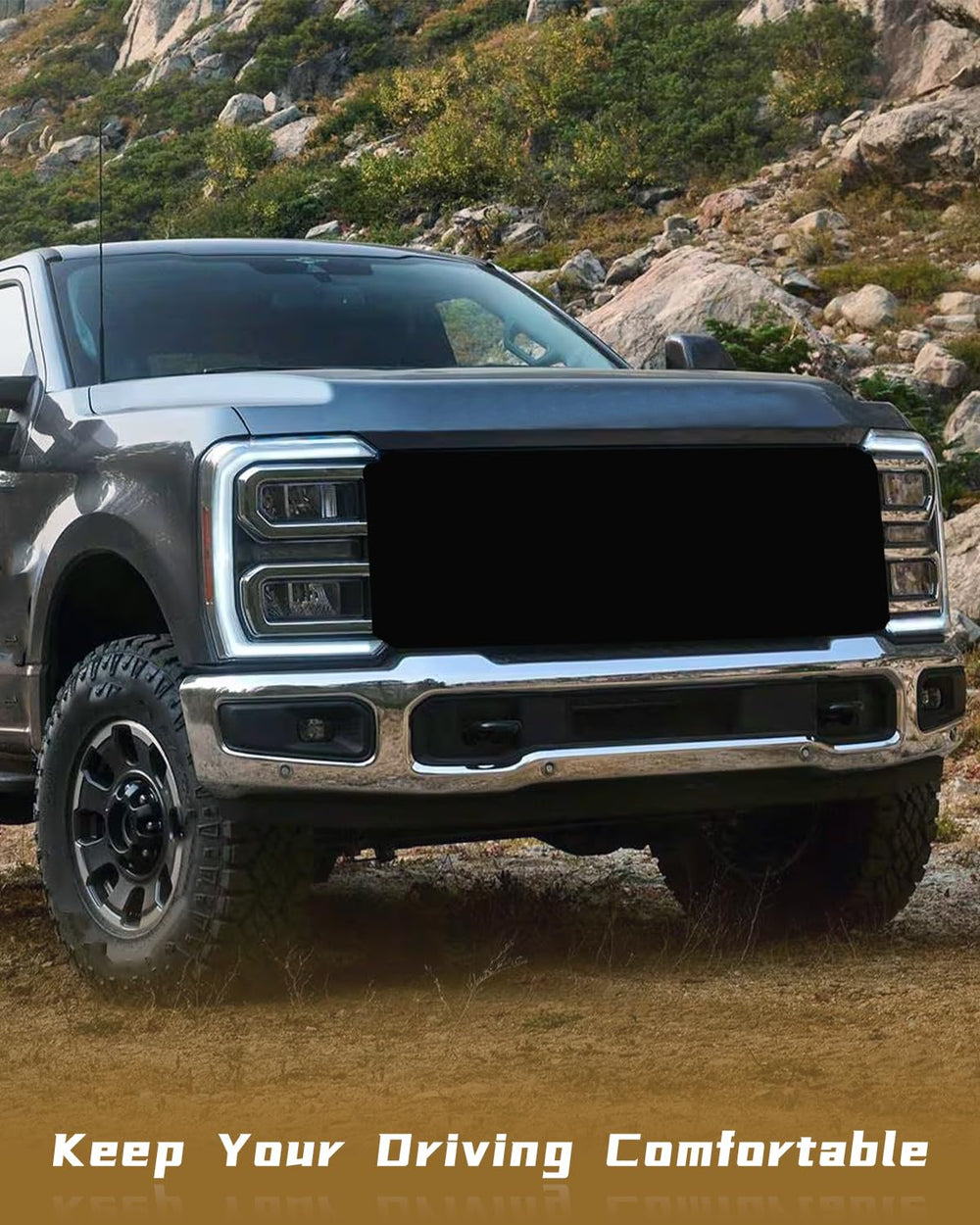Ford F-series compatibility with JUWEVAZU front bumper stop for road shock absorption