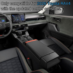 JWSIROU Rav4 6th Gen armrest storage divider neatly separates small and large items