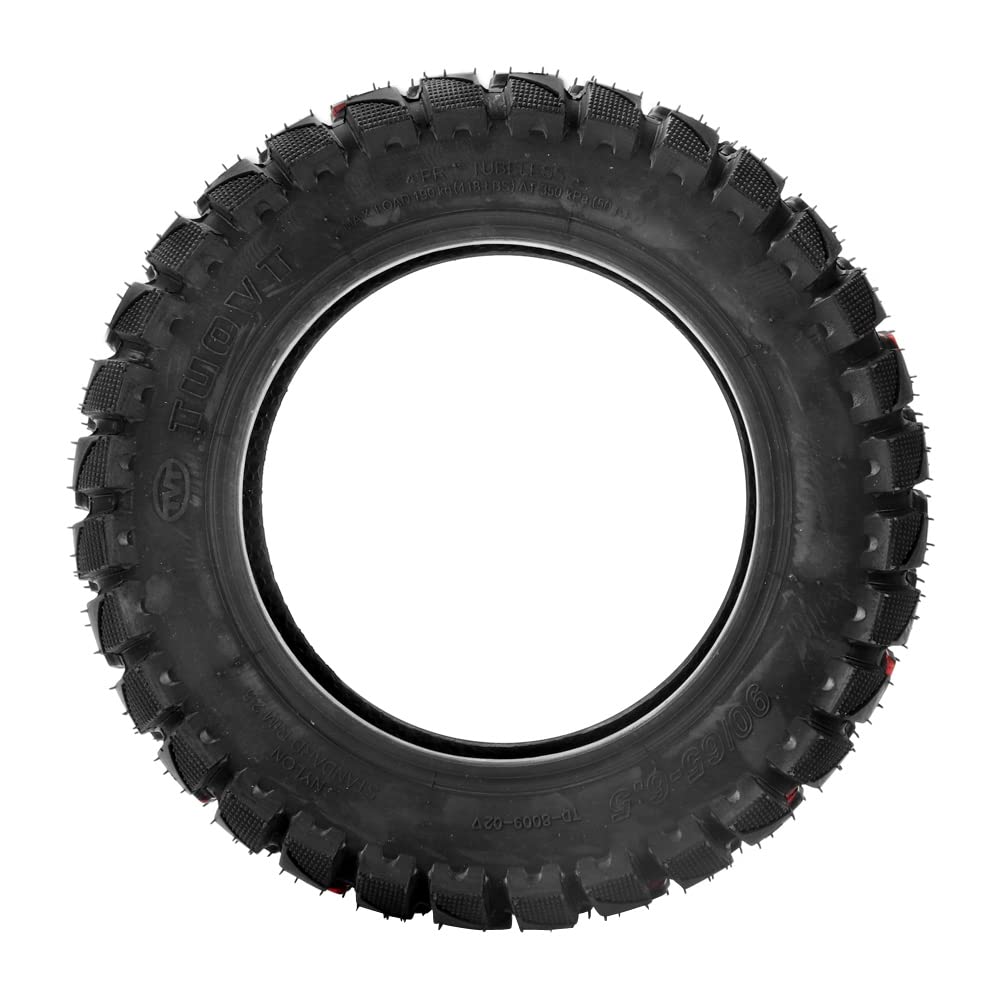 JXMOTO heavy-duty tread tire for scooter, improved grip on rough surfaces.