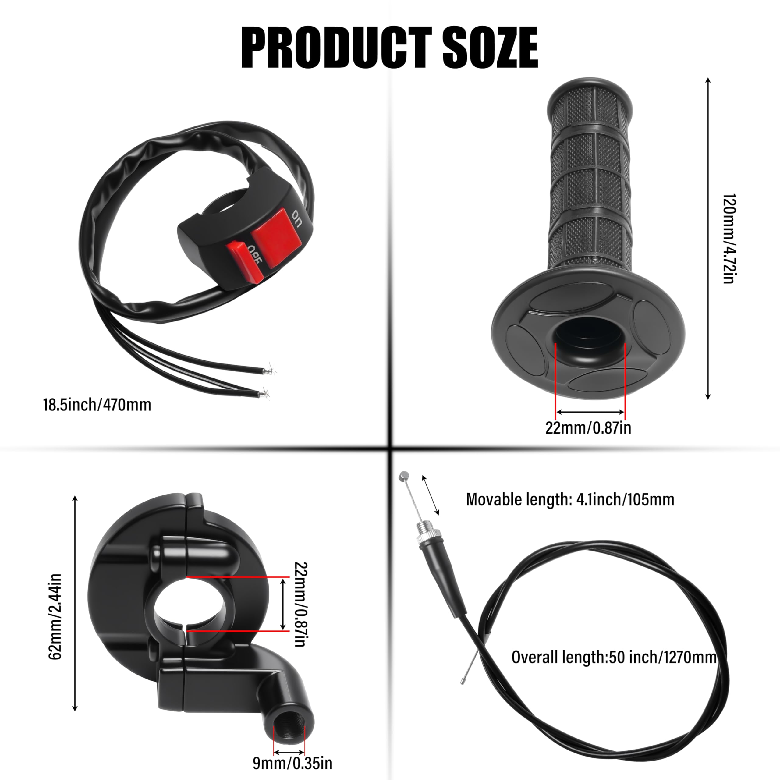 JXPANG cruise-ready throttle assembly with integrated cruise control.