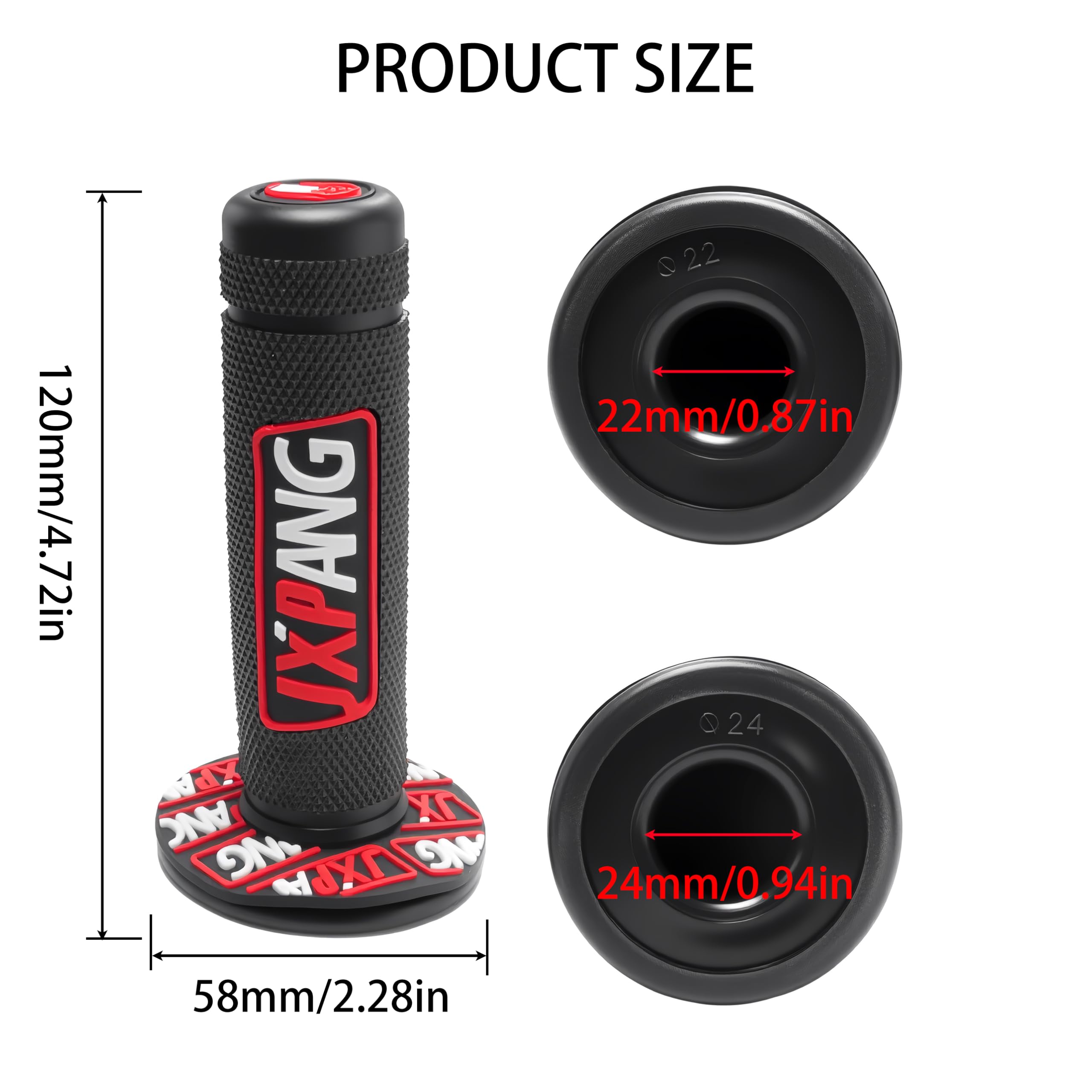 JXPANG compatible with 7/8in motorcycles and dirt bikes.