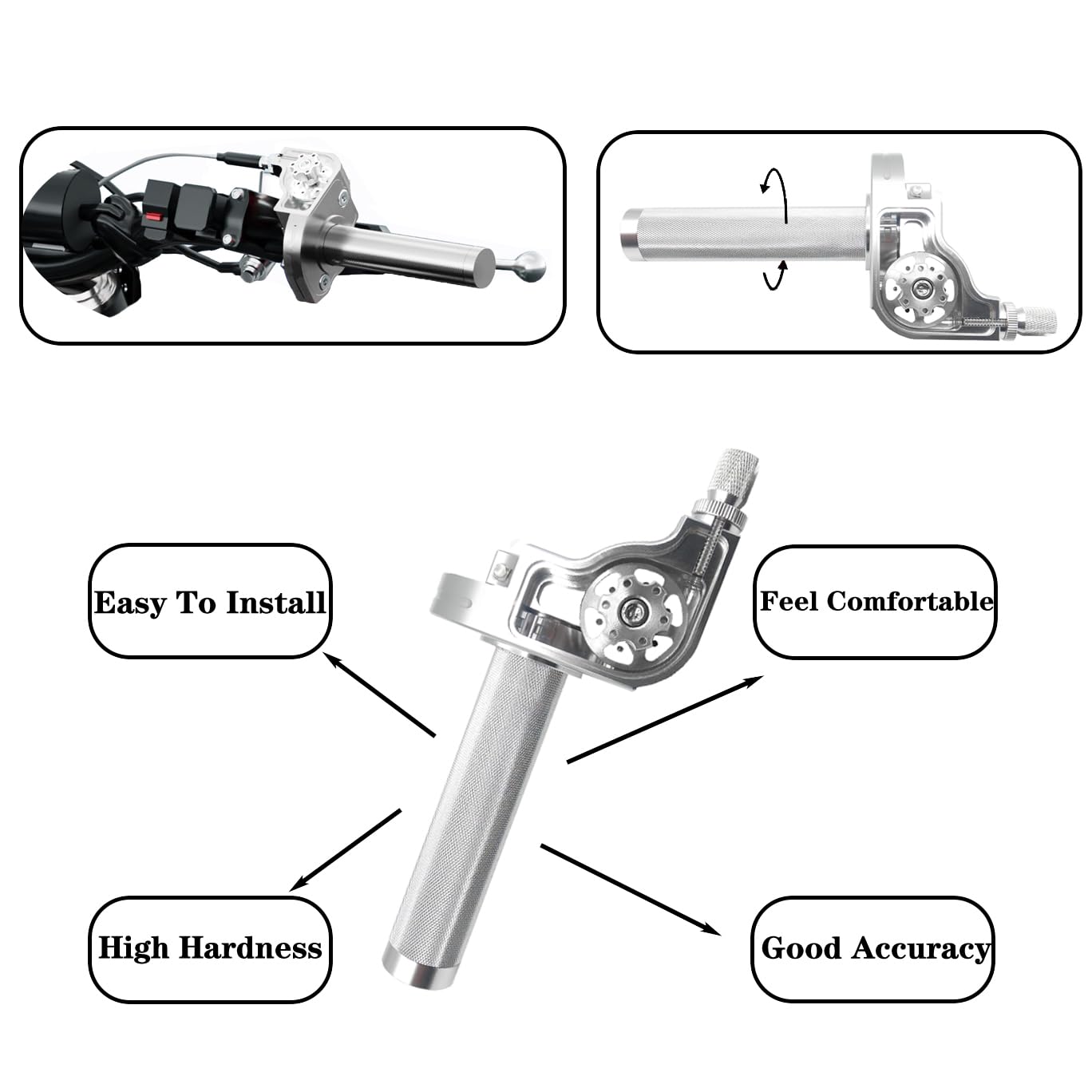 JXPANG throttle cable included in the package, 950mm length for setup.