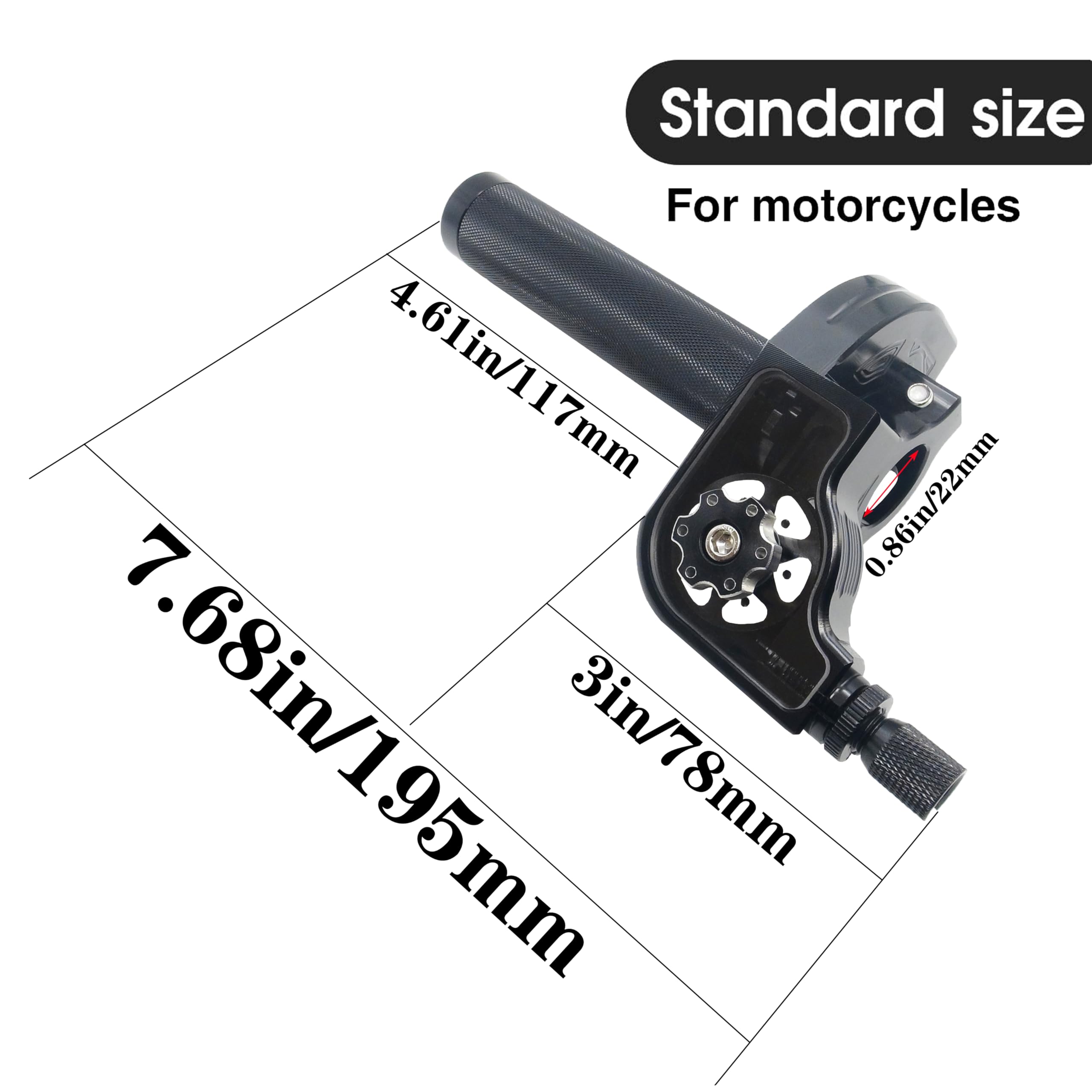 JXPANG quick-twist throttle installation for fast setup.