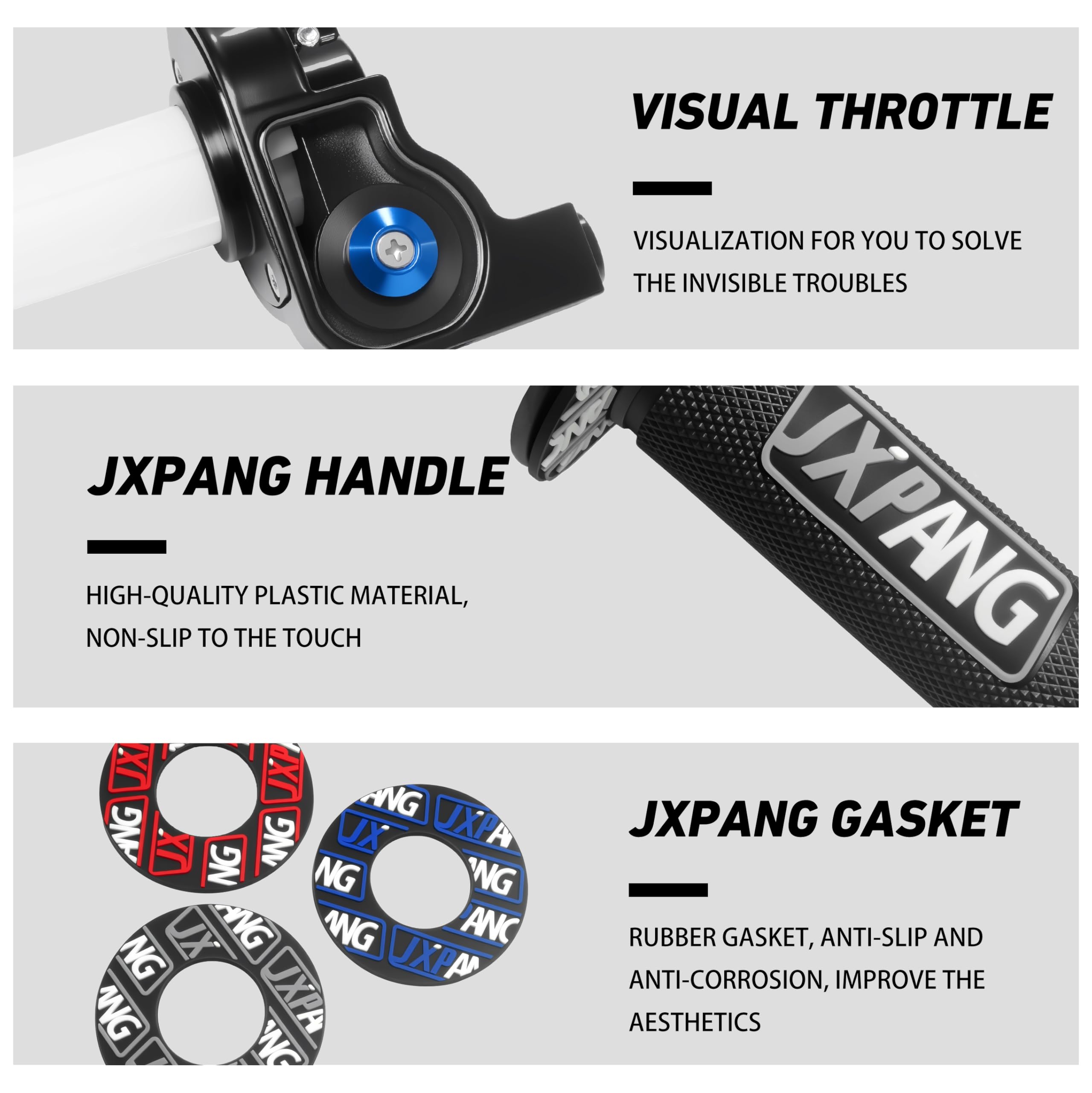JXPANG see-through throttle cable box shows internal cable clearly