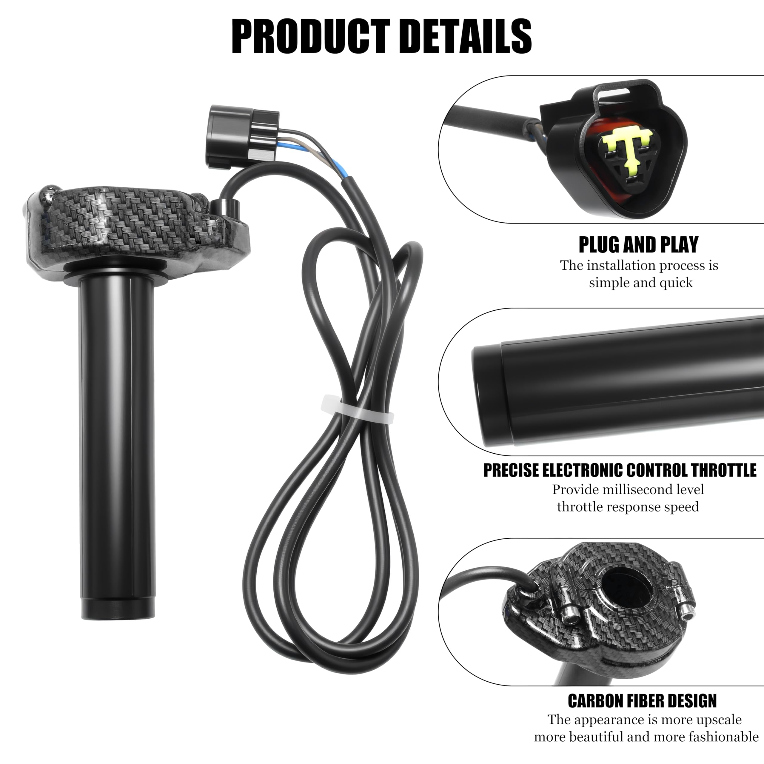 JXPANG rolling bearing and cable for smooth throttle action