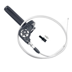 JXPANG 22mm CNC aluminum throttle grip with quick twist for smoother control.