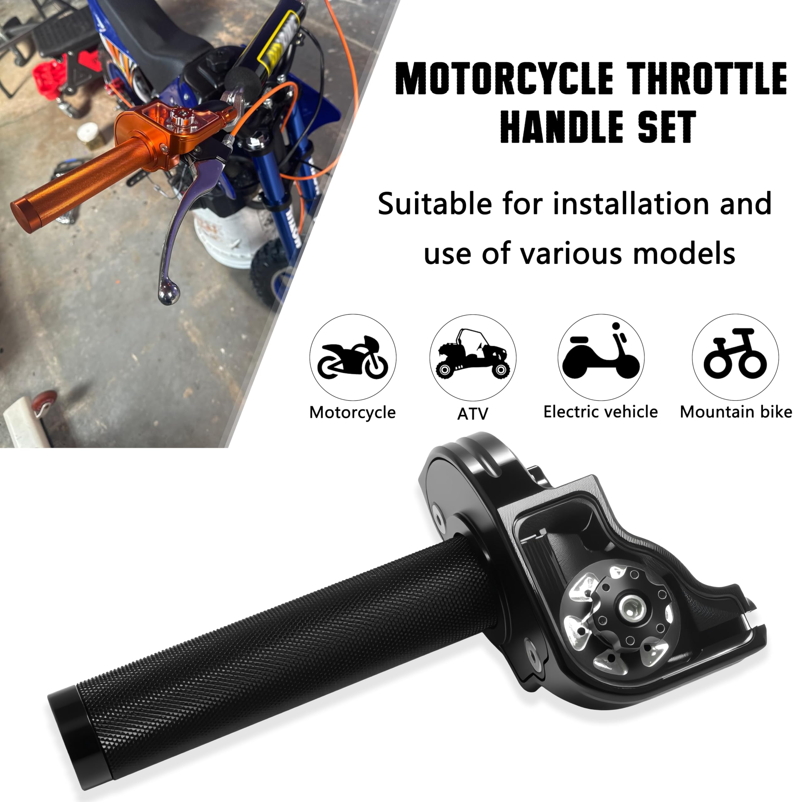 JXPANG throttle grip M10 adjusting screw for precise tension control.