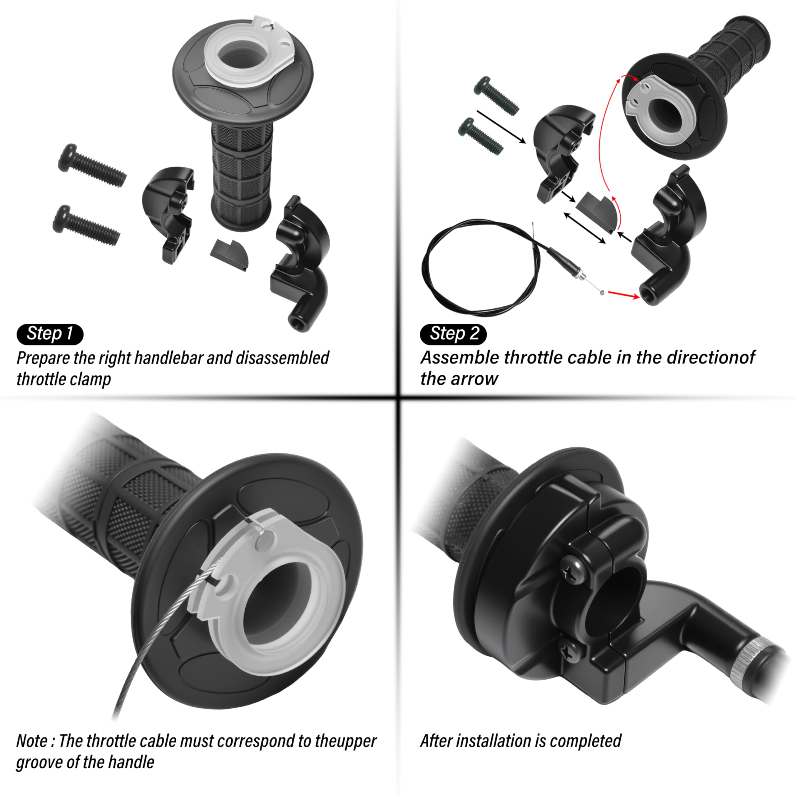 JXPANG wrist throttle assist improves comfort on long rides.