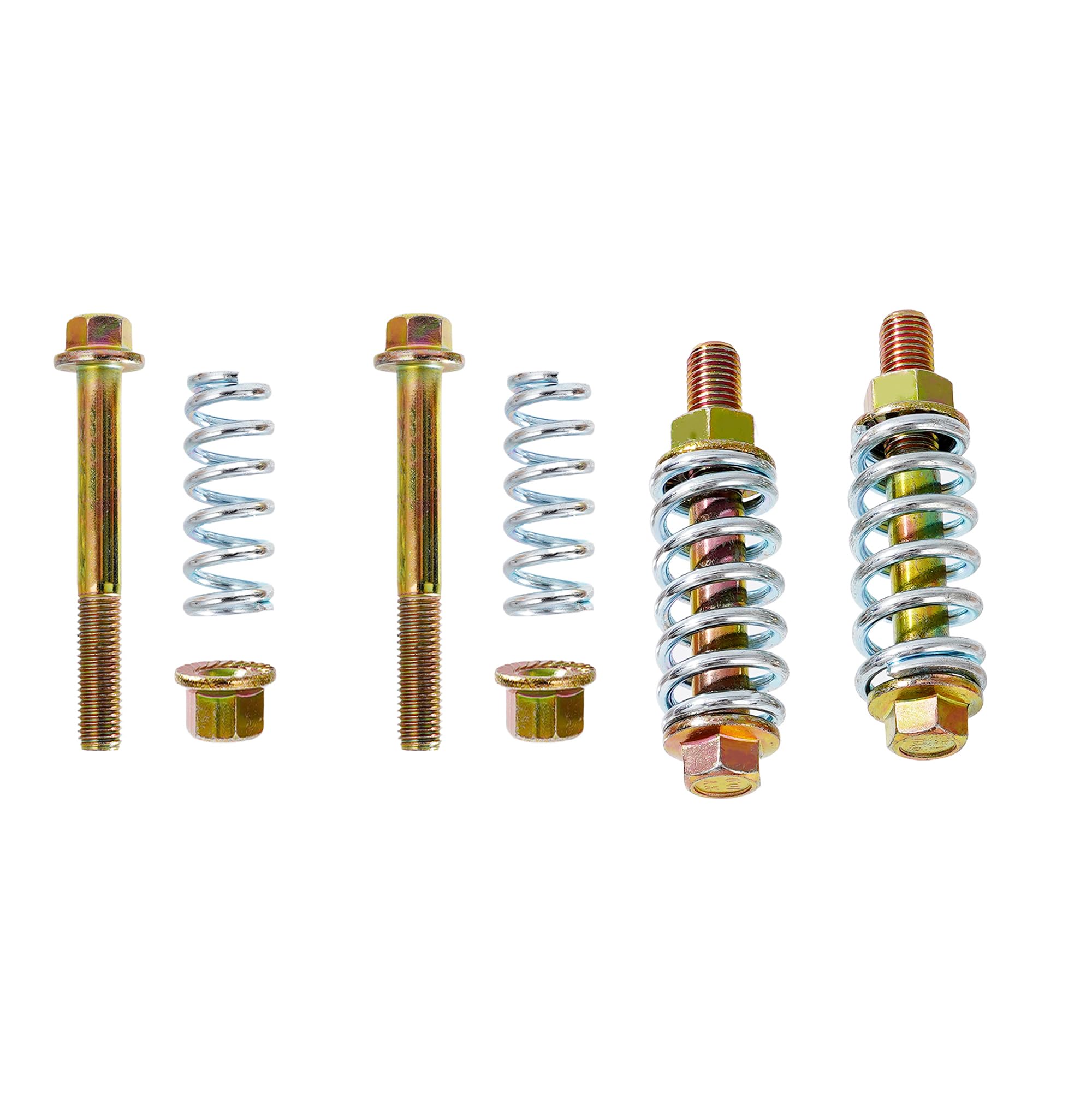 Jxsaboorle exhaust bolt and spring 4pack for secure assembly