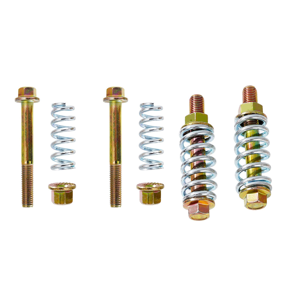 Jxsaboorle exhaust bolt and spring 4pack for secure assembly