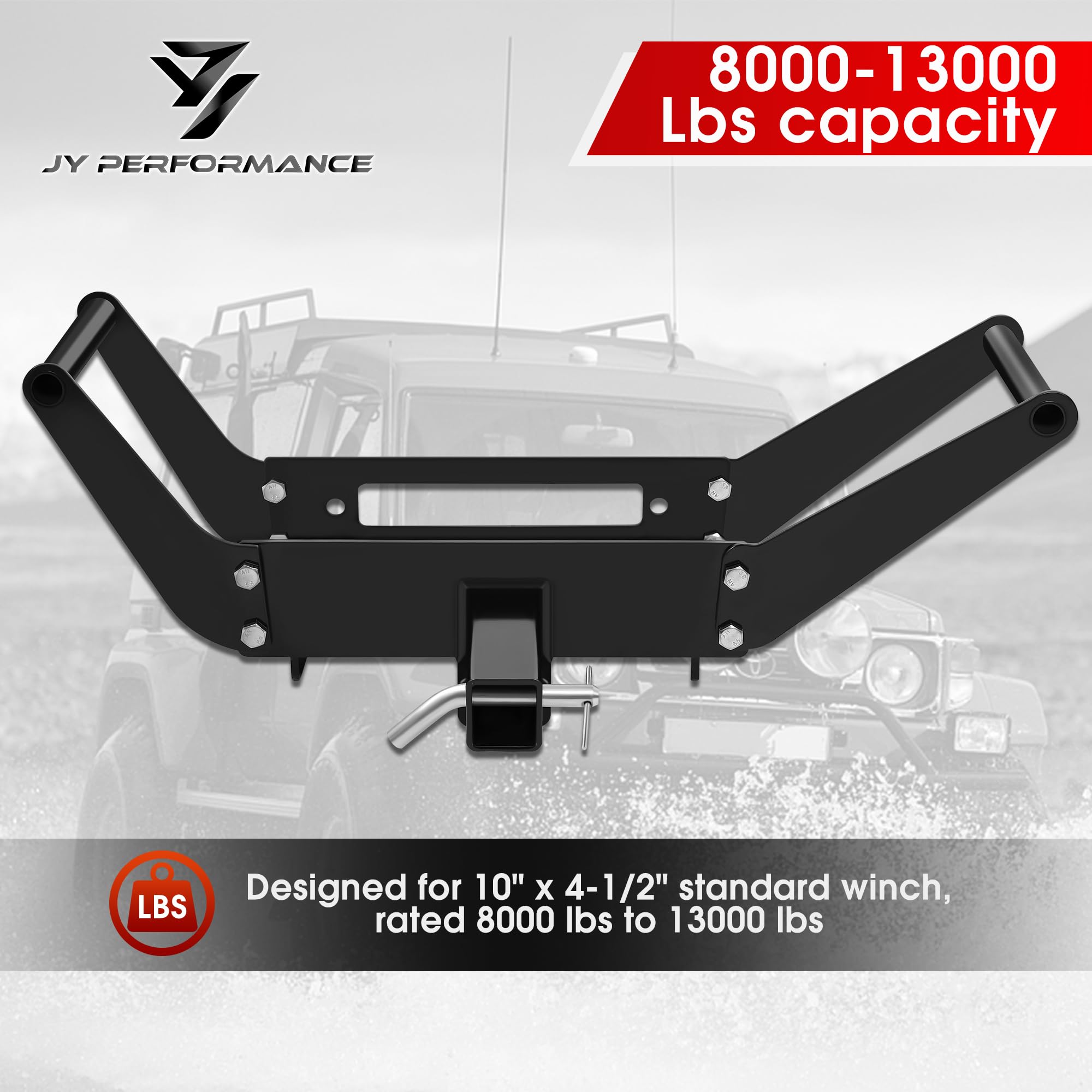 JY PERFORMANCE 1/5-inch steel construction delivers rugged durability in harsh conditions.