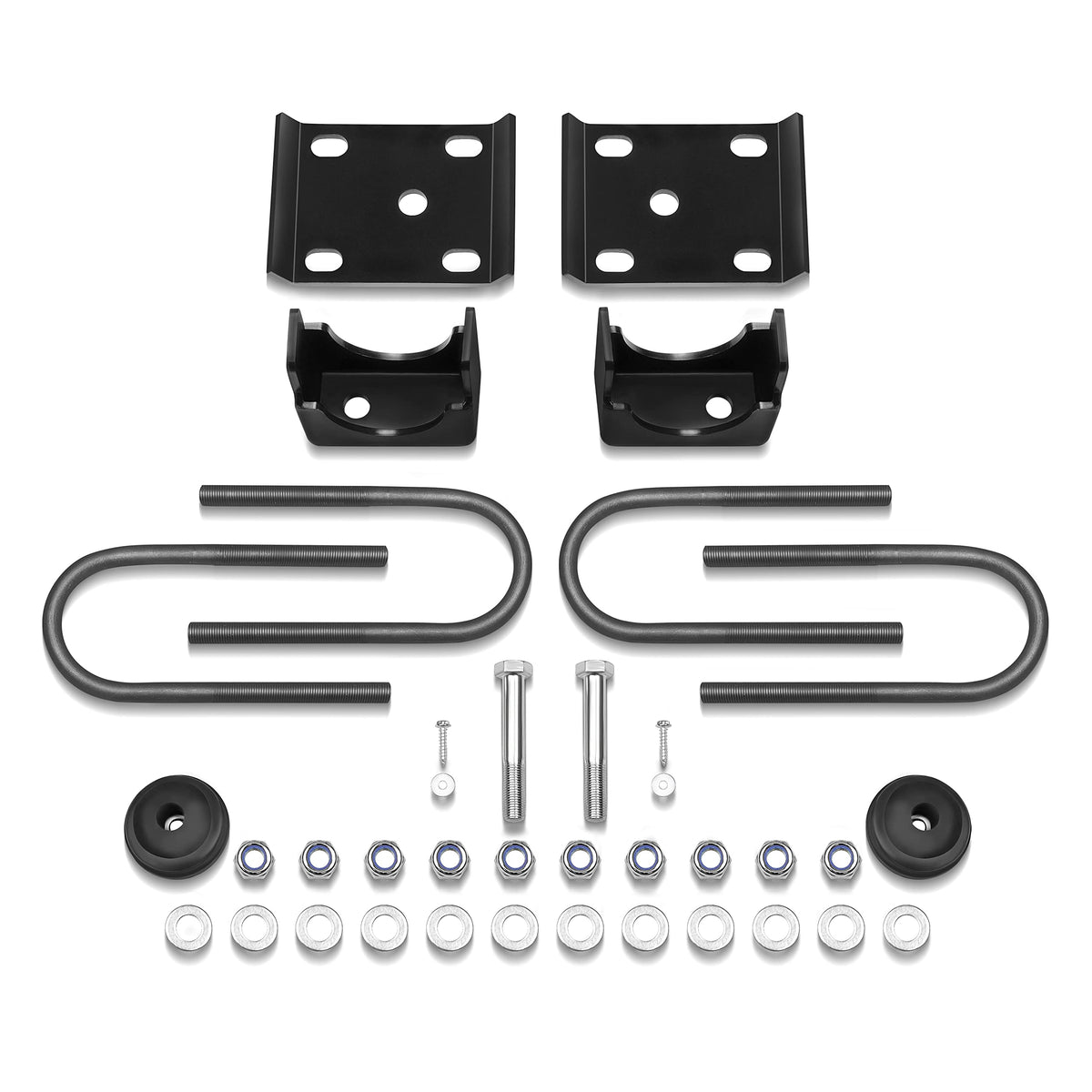 JY Performance 6-inch rear flip kit box with components for Chevy GMC C1500, ready for installation.