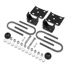 JY Performance 6-inch rear flip kit bump stops protecting suspension during lowering.