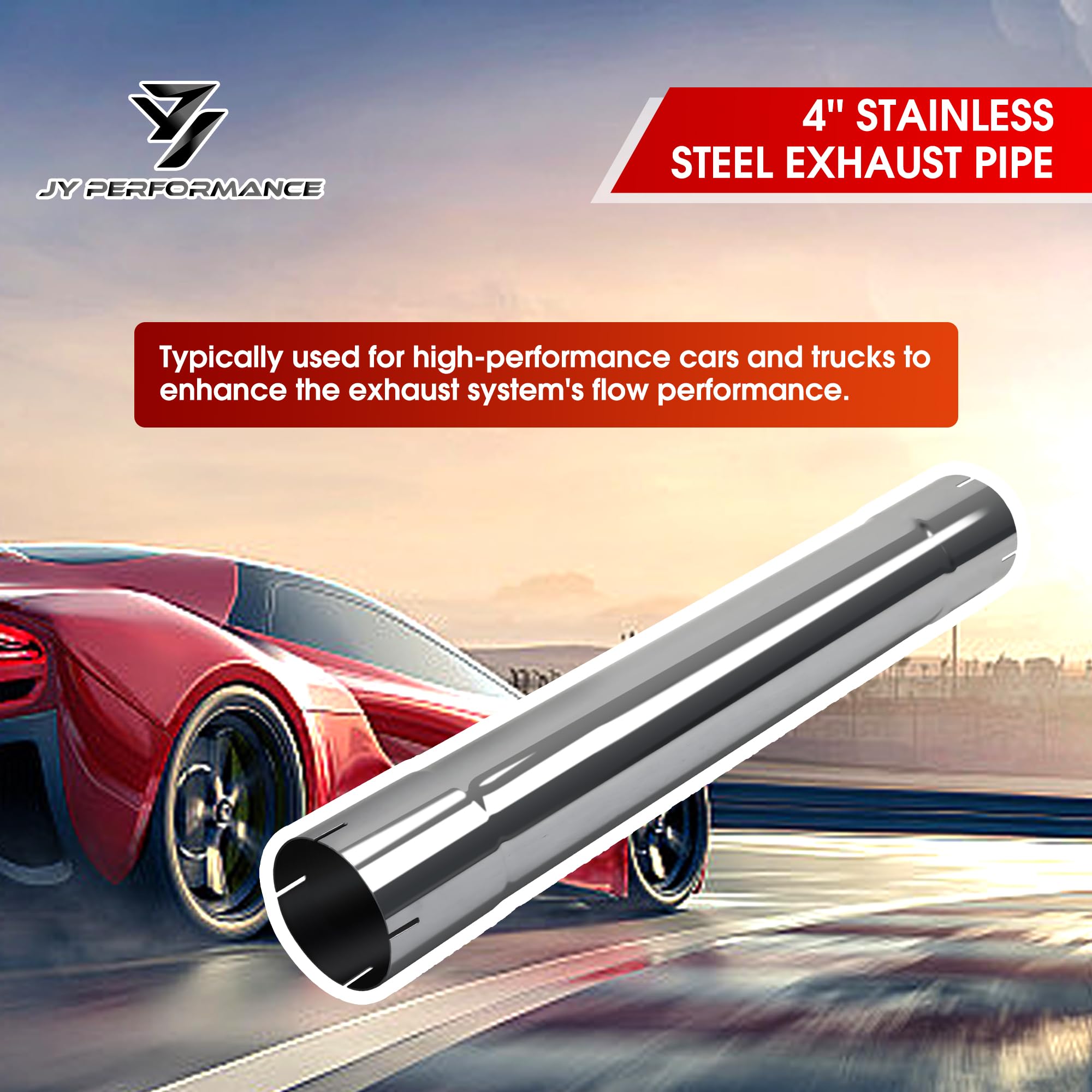 JY PERFORMANCE easy-install exhaust pipe designed for quick replacement.