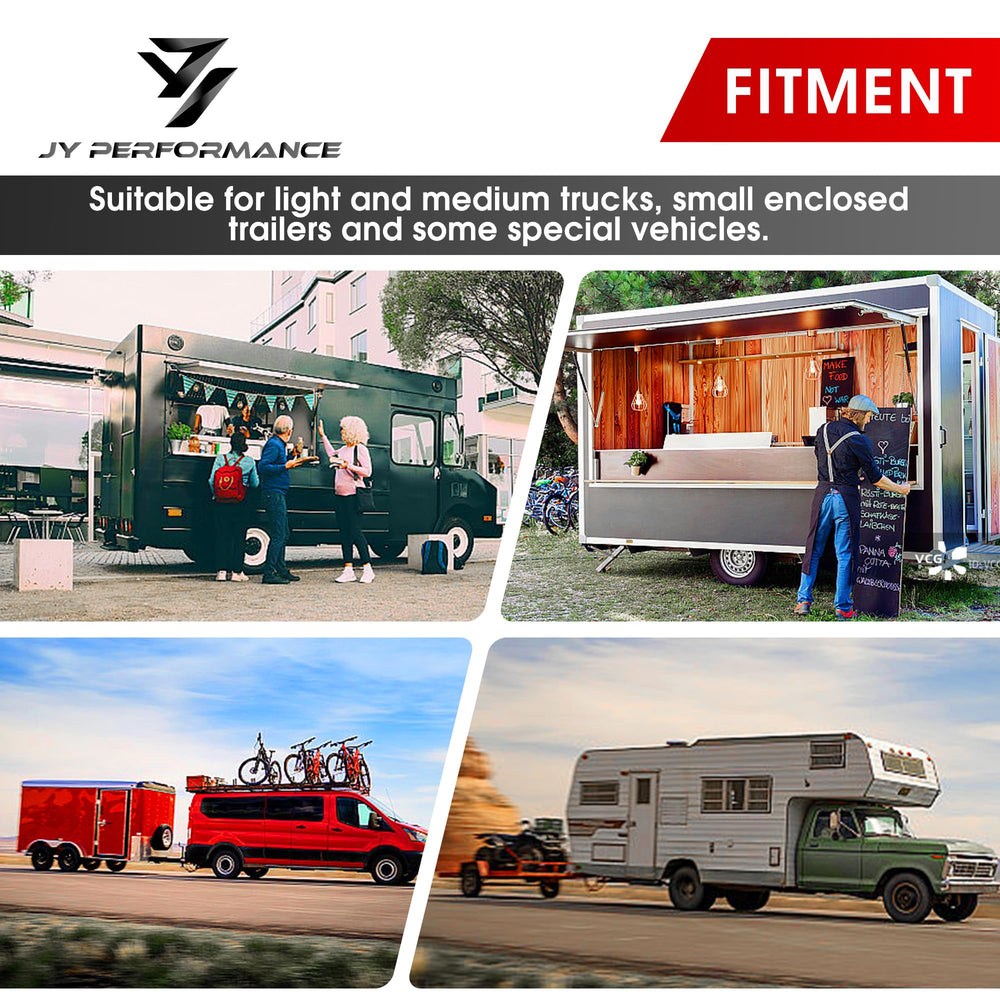 JY PERFORMANCE enclosed-trailer security lock system detail.