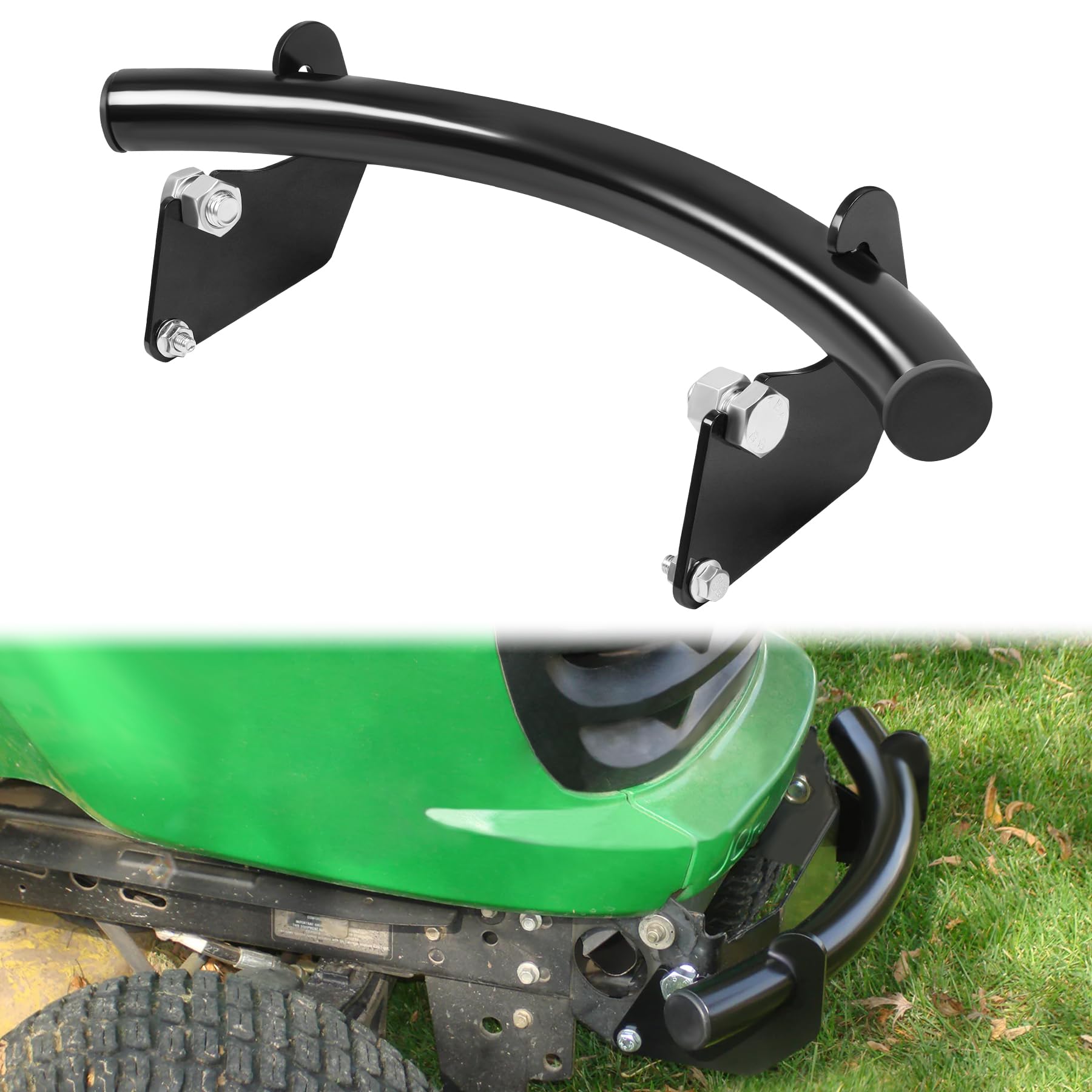 JY PERFORMANCE front bumper for John Deere X300, front view, enhances front-end protection