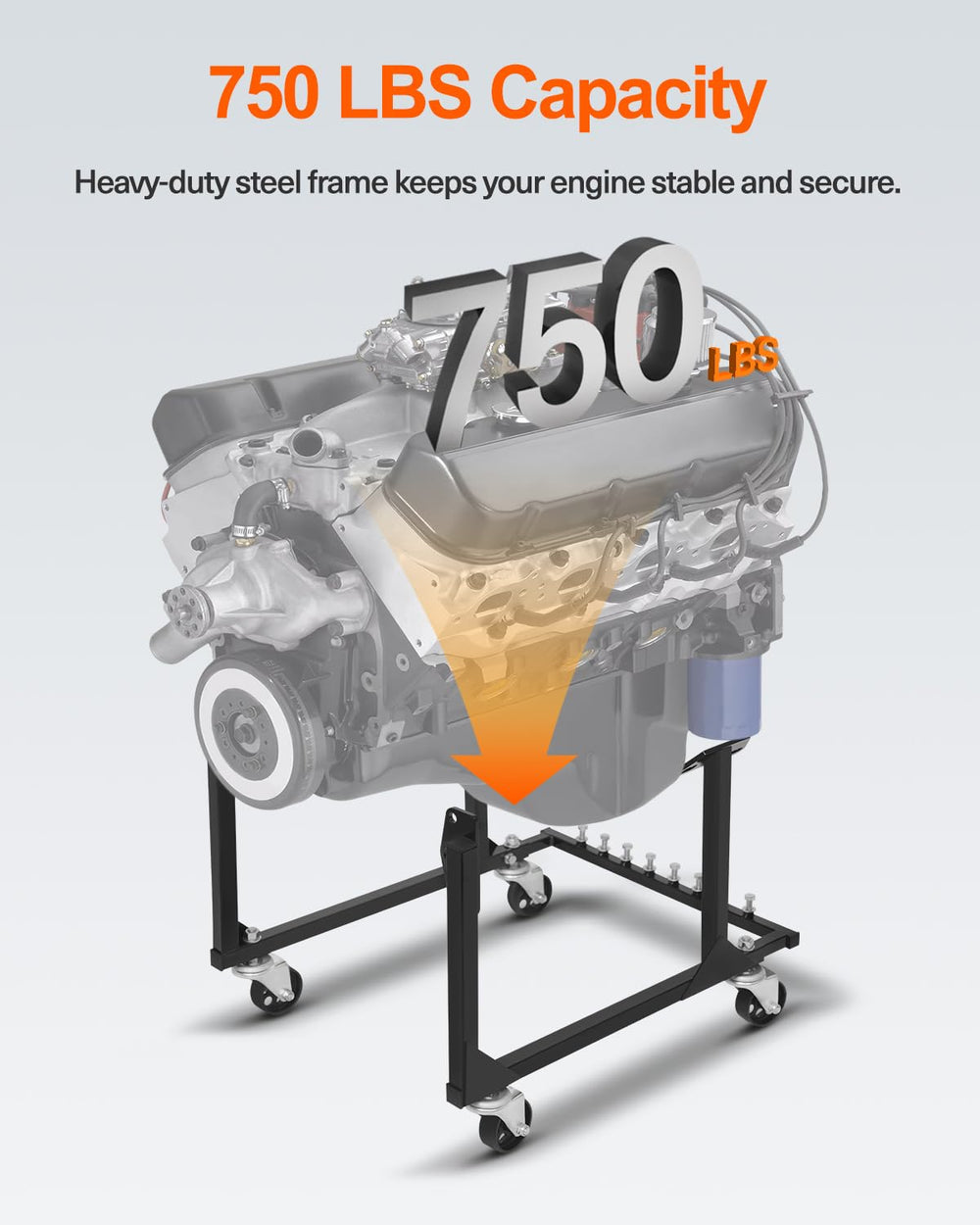 JY PERFORMANCE heavy-duty steel construction resists rust for long-lasting use