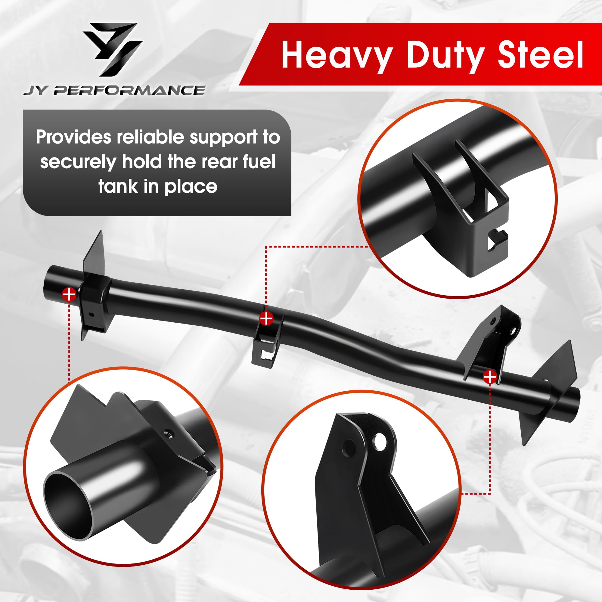 JY PERFORMANCE passenger-side shock mount area enhances mounting stability