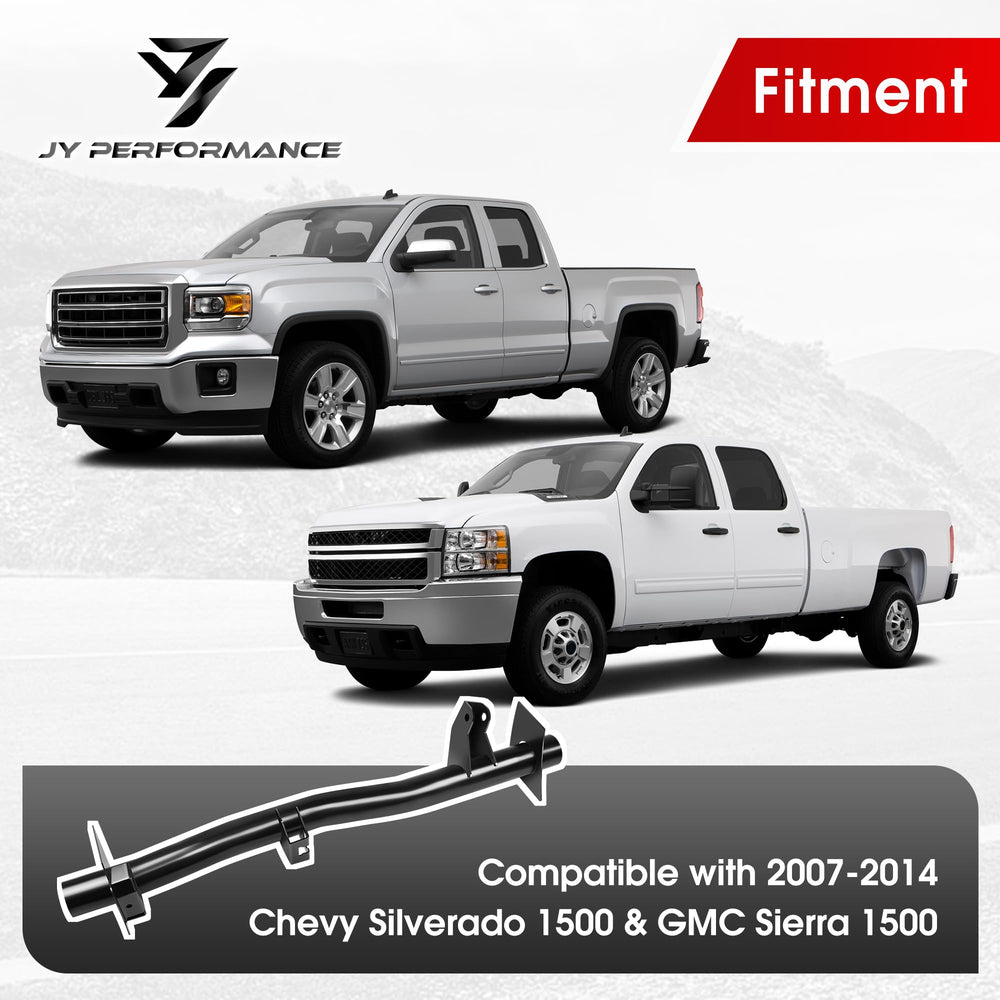 JY PERFORMANCE crossmember closeup highlights heavy-duty steel construction for lasting durability