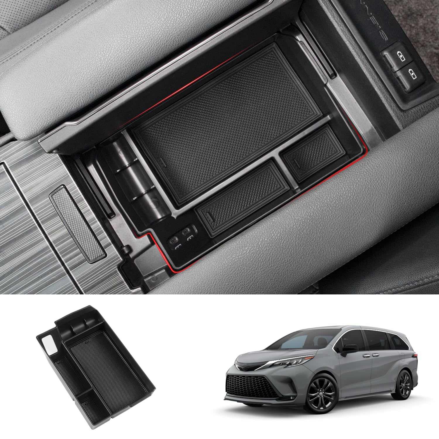 JYCDC interior organizer helps reach essentials quickly during drives.