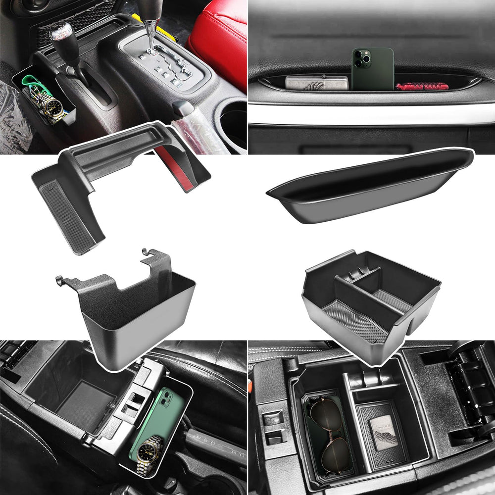Jyduo front dash storage keeps frequently used items close.