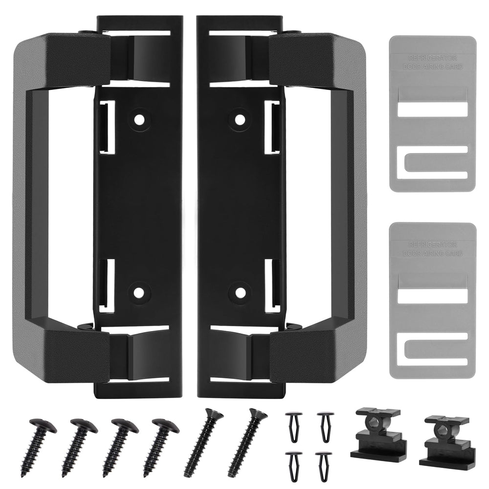 JYINCPED 2-pack RV fridge door handle with frosted grip for secure closure.