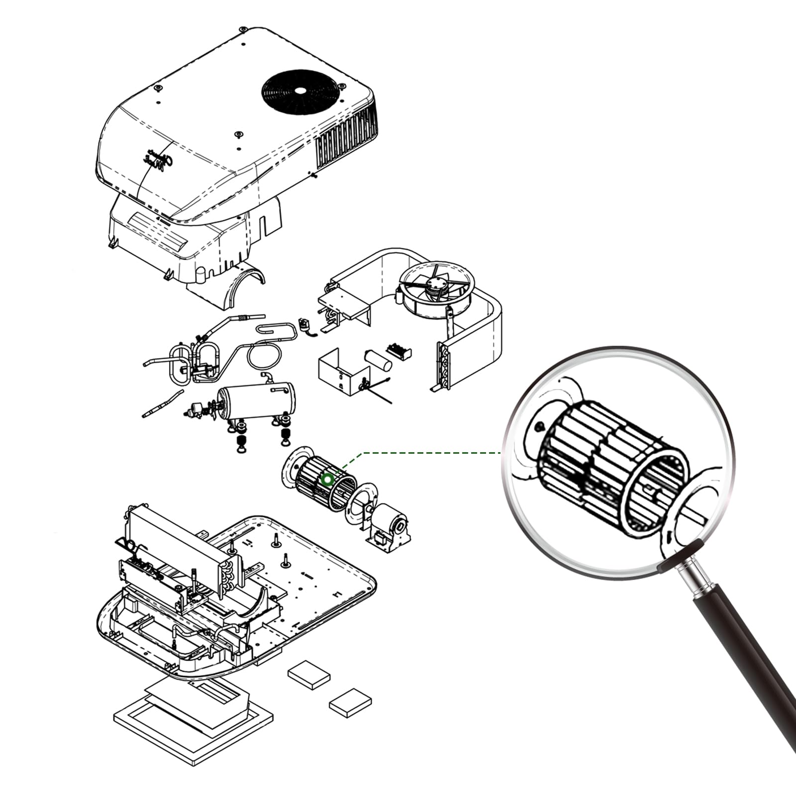 JYINCPED installation guide for blower wheel replacement with simple steps.