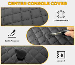 JYMAOYI center console cover for Bronco 2/4-Door, side pockets visible with hidden storage.