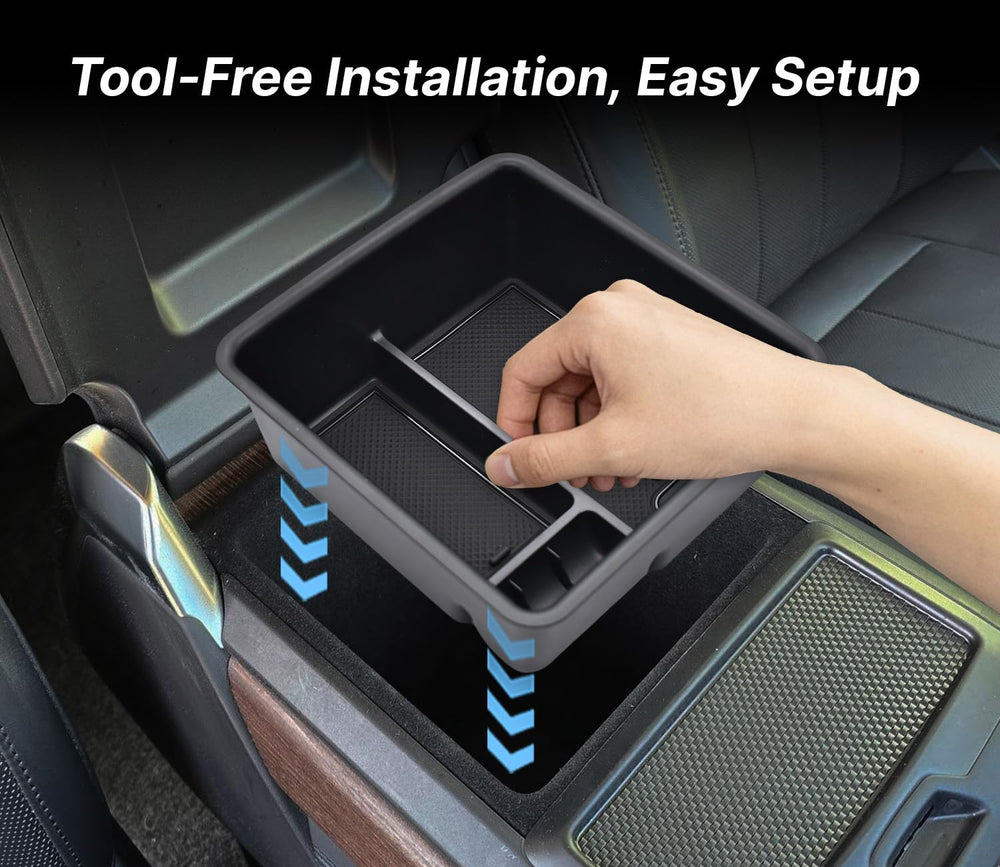 JYMAOYI Center console dual-layer storage for tidy vehicle interiors