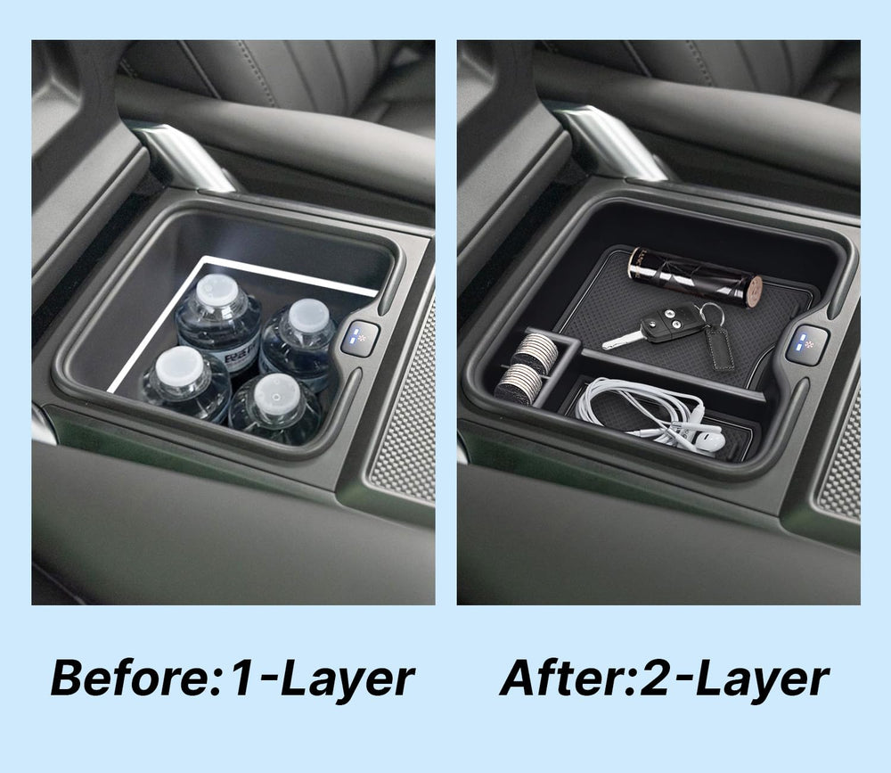 Coin slot feature in the JYMAOYI Range Rover refrigerator organizer for easy access