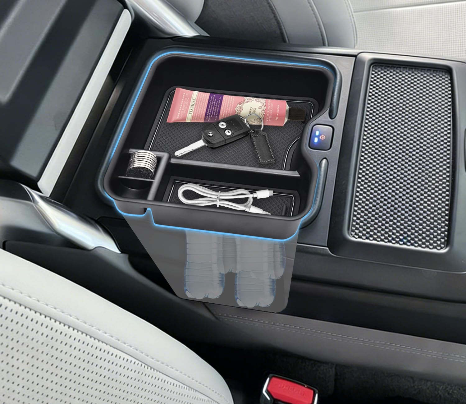 Durable ABS material of JYMAOYI Range Rover refrigerator organizer for daily use