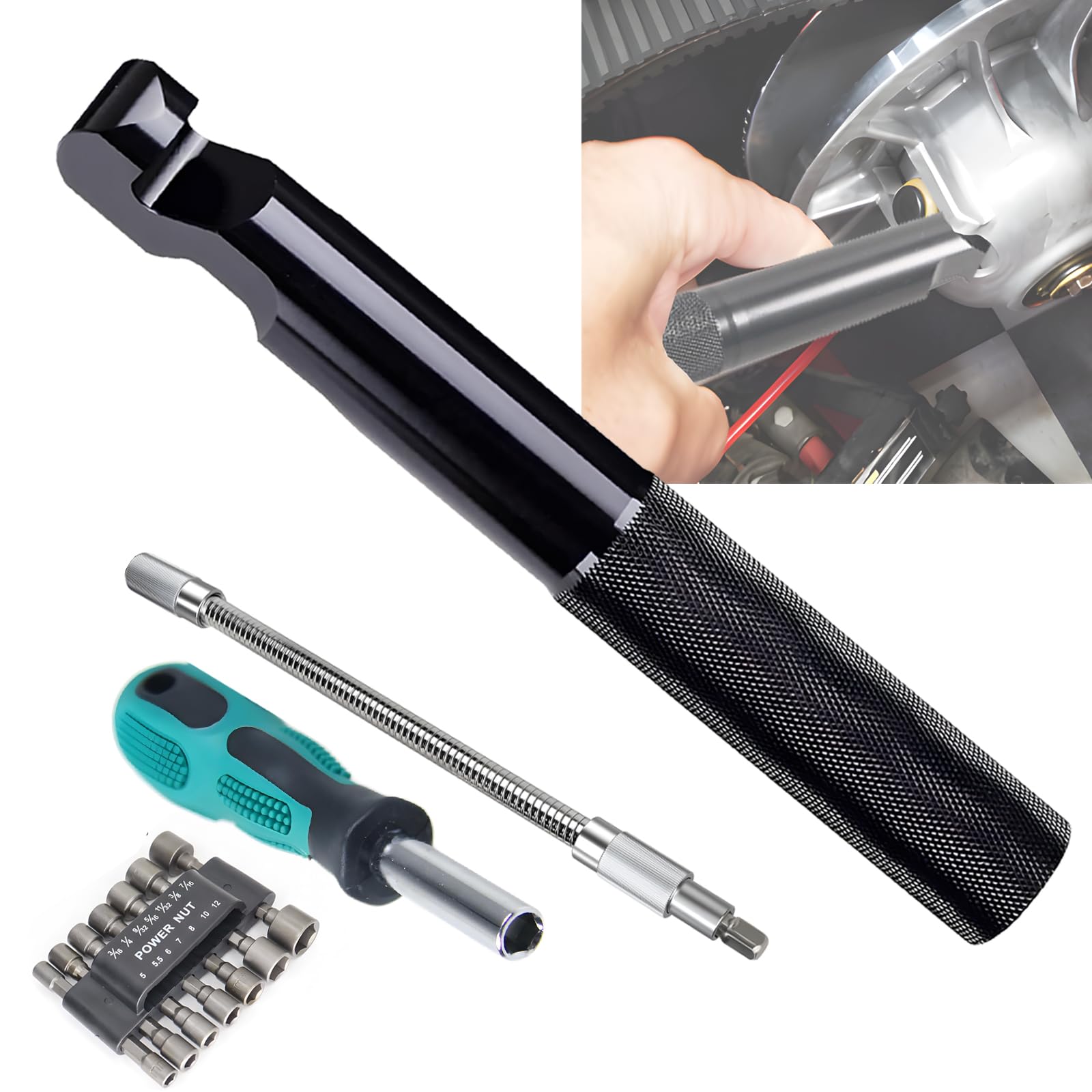 Jyphorixal belt-changing tools belt removal wrench for quick Polaris RZR belt swaps