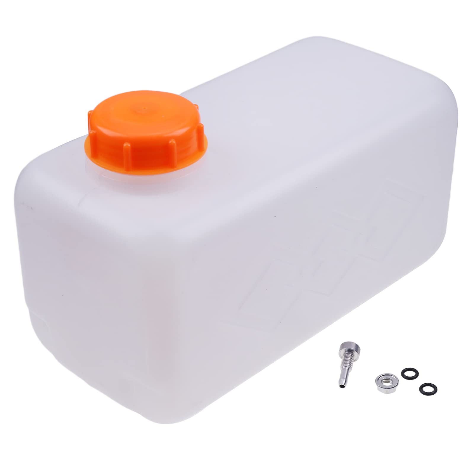 JZGRDN car and truck heater compatible water tank viewed from side.