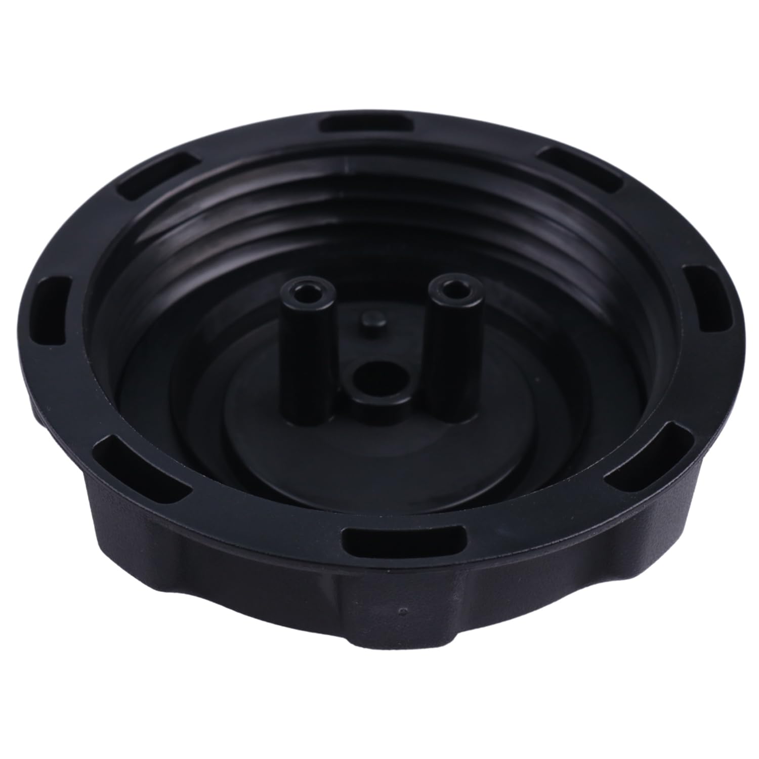 JZGRDN fuel cap assembled in-tractor view highlights ease of installation.