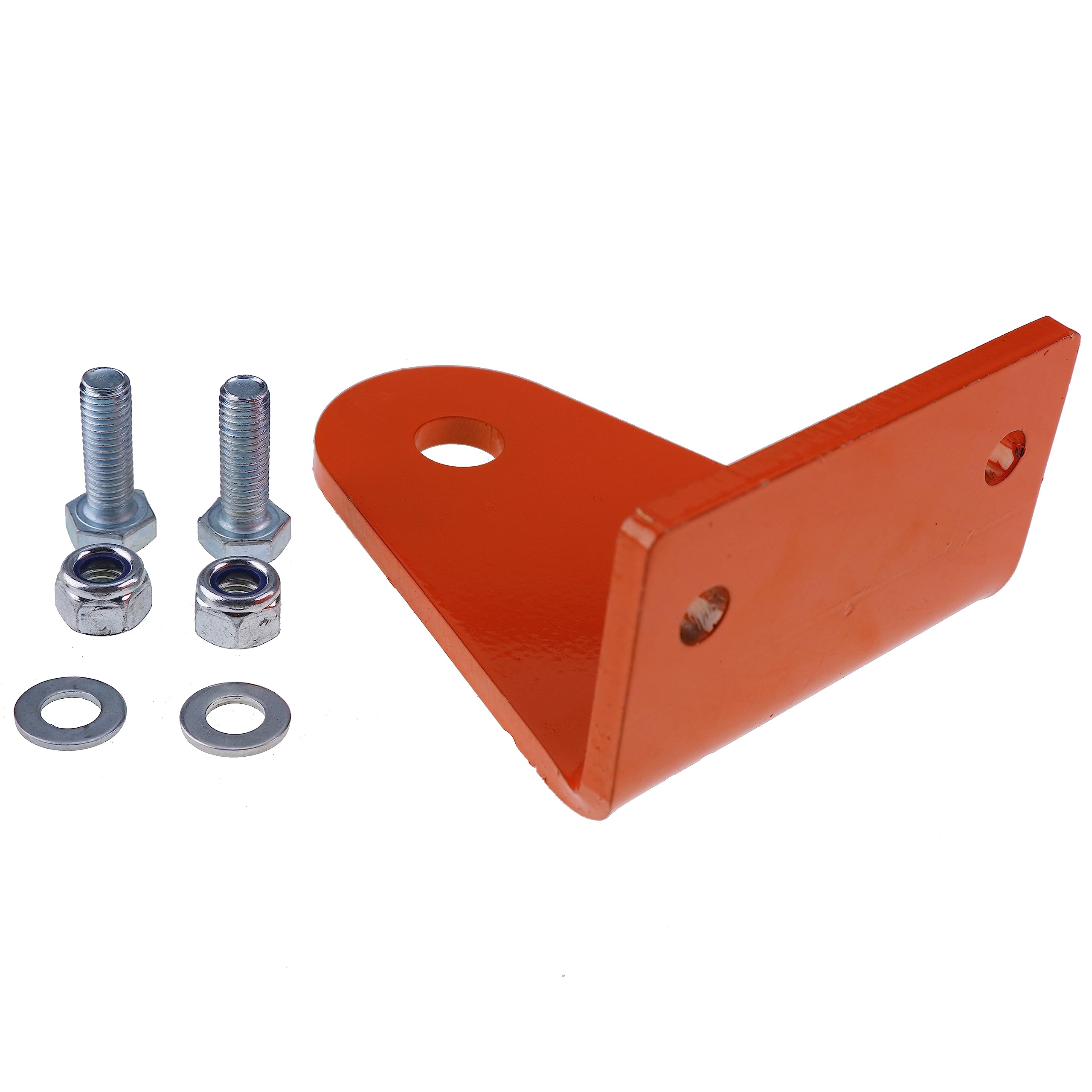 JZGRDN orange mower hitch shows easy-install design for DIY setup