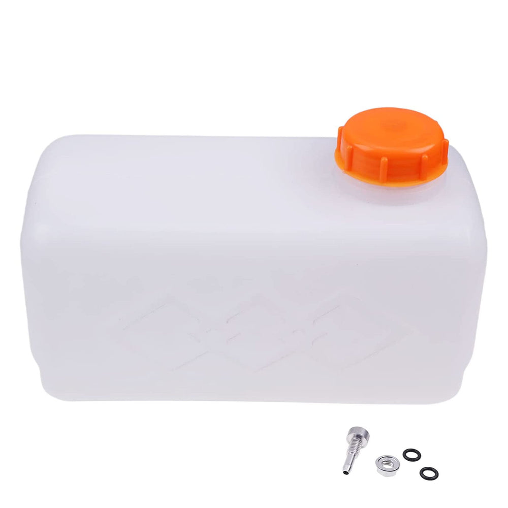 JZGRDN plastic water tank closeup, durable 5.5L design for car heater compatibility.