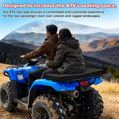 Eight adjustable straps secure the pad to most rear ATV racks