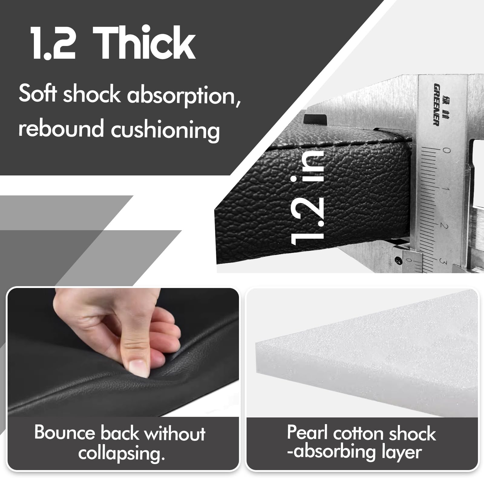 JZHLLA EPE foam padding provides durable comfort for kneeling.