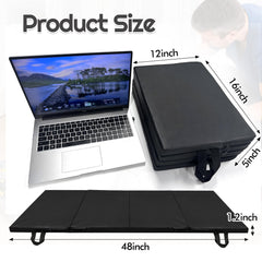 JZHLLA foldable mechanics mat with carry handle for easy transport.